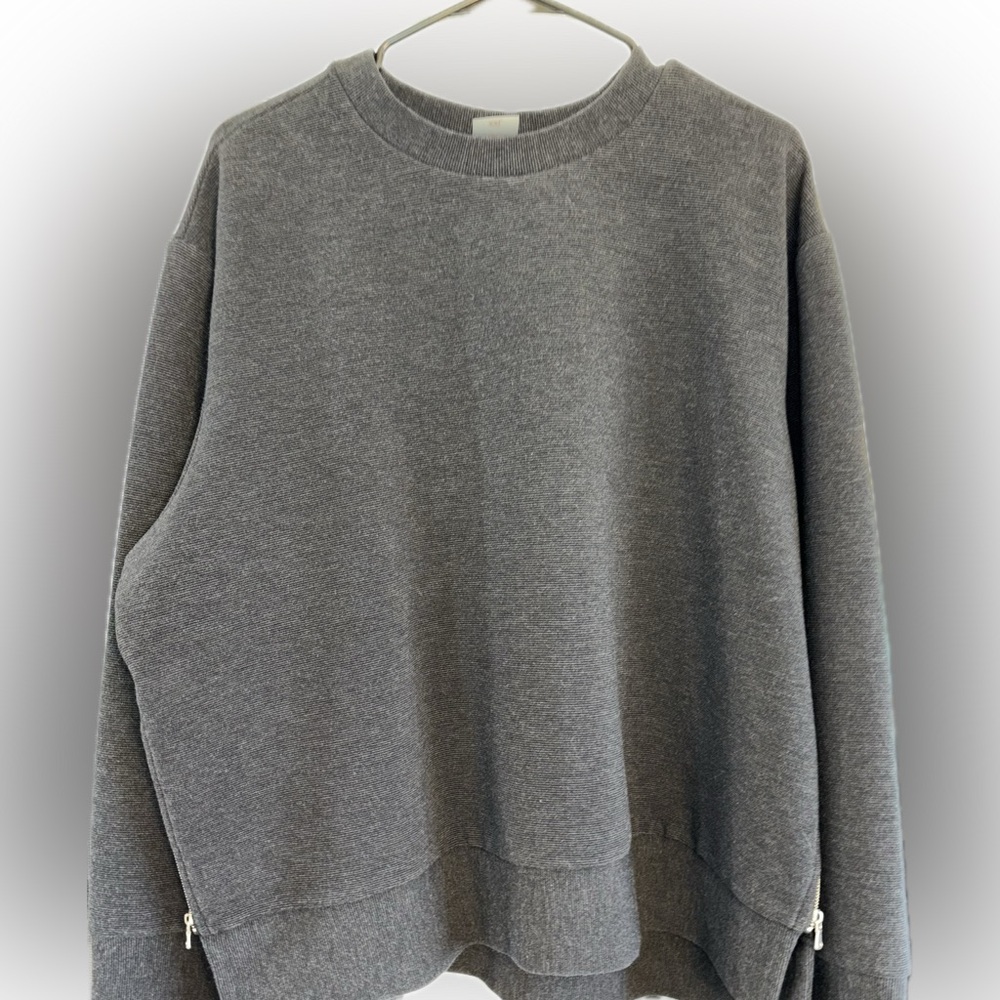 CALIA by Carrie Underwood Charcoal Gray Crewneck Pullover
